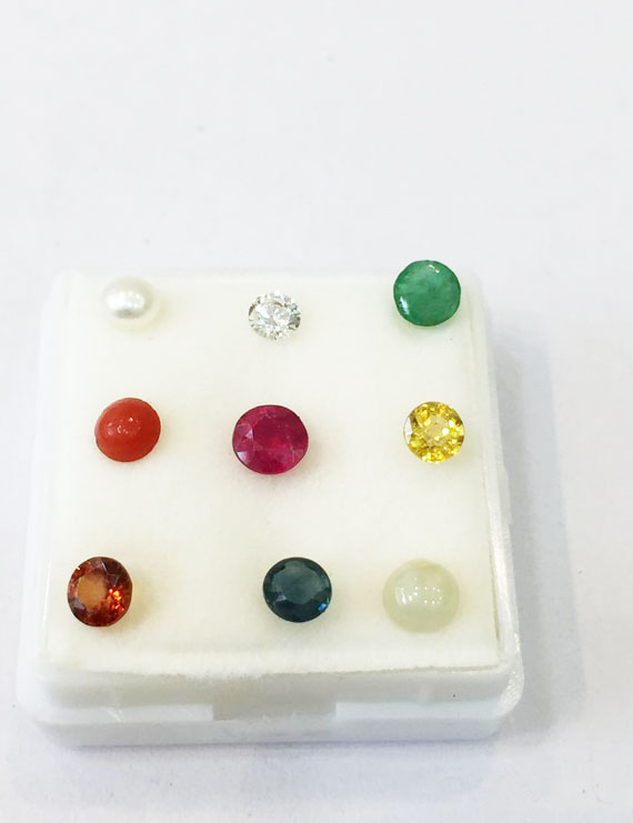 Natural Certified Navratana Stones Luxury Quality